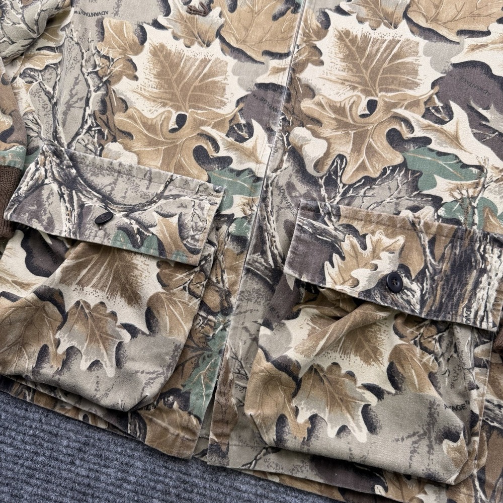 Vintage American Traditions 10x‎ Jacket Mens Large Realtree Camo Cavas Full Zip - Picture 3 of 13